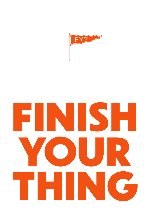 Finish Your Thing logo with flag